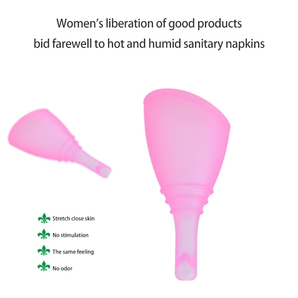 Menstruasjonskopp med ventil, utflod månekopp, feminin hygiene, silikon, gjenbrukbar menstruasjonskopp