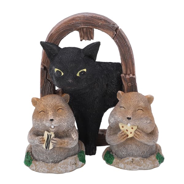 3 st Gopher-prydnader Harts Simulering Djur Katt Gopher Trädgårdsskulptur Dekoration Prydnader