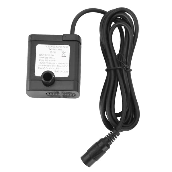 Soldriven DC-vattenpump Mini borstlös dränkbar pump för vattenfontän 24V