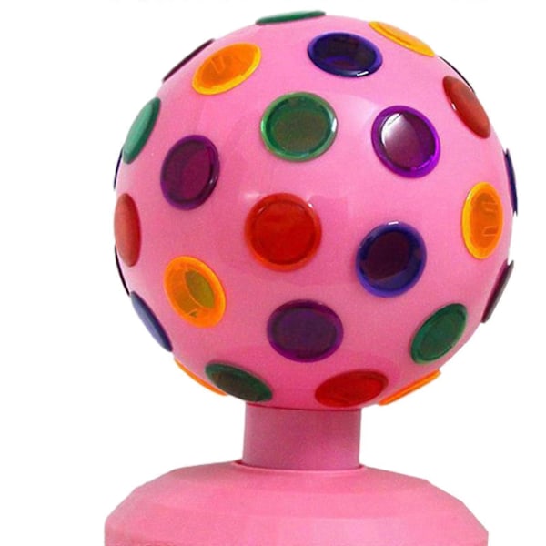 Discolampa RGB LED Stroboskopljus Kompakt Storlek 360 Rotation Party Lampa USB Plug Play för Födelsedag Hotell Bar Dekorationer rosa