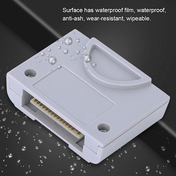 256Kb erstatningsminnekort for Nintendo N64 spillkonsollkontroller Plug and Play
