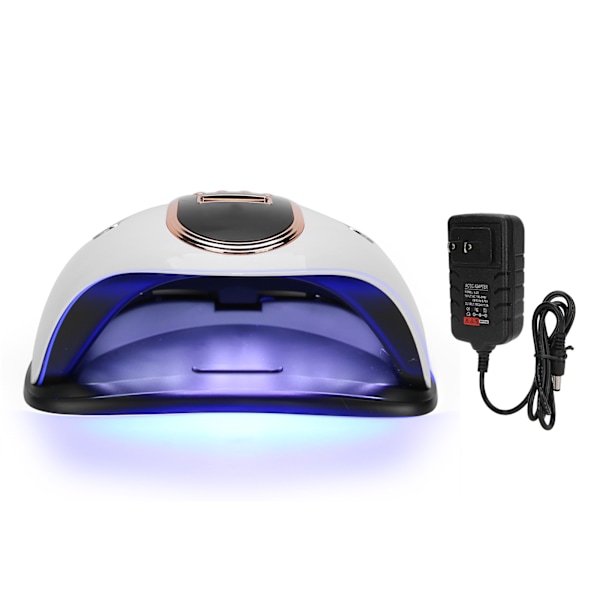 168W LED UV Nail Dryer Lamp Portable Timing Gel Polish Nail Curing Machine 100-240VUS Plug