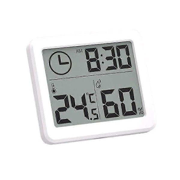 Indendørs Termometer Hygrometer Digital LCD C/F Temperatur Fugtighedsmåler Vækkeur -10-70C_SZXM
