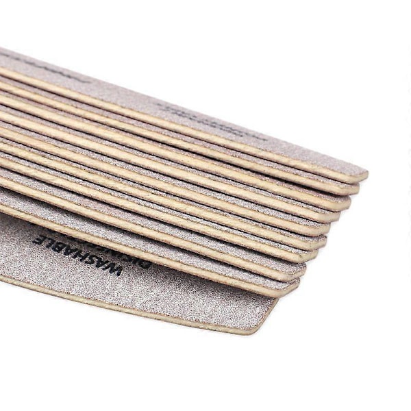 100 stk. Archos Grå Træ Negle Buffere 100/180 Professionel til Manicure og Pedicure Dobbeltsidet Neglebuffer Negleforsyning
