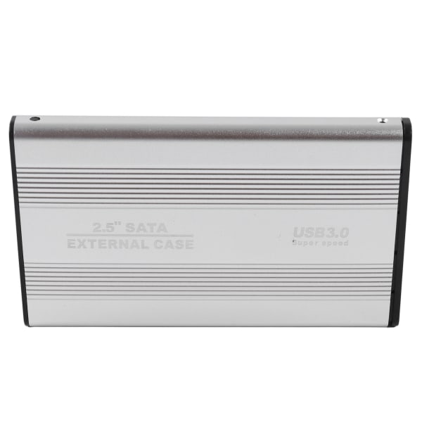 Hårddiskhölje 2,5 tum 4TB LED-indikation Aluminiumhölje Hot Swappable 5Gbps USB 3.0-port Extern HDD- case Silver