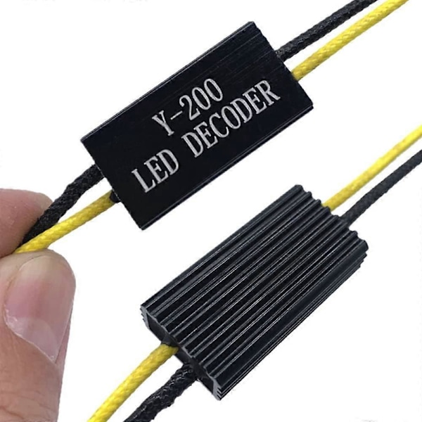 4 stk. 12V Motorcykel LED Effektmodstand Belastningsmodstand Dekodere Blinklys Korrektionscontroller til Motorcykel Scooter