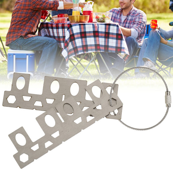 Bærbar udendørs picnicture komfur lille stativ rustfrit stål væske fast rack beslag holder støtte