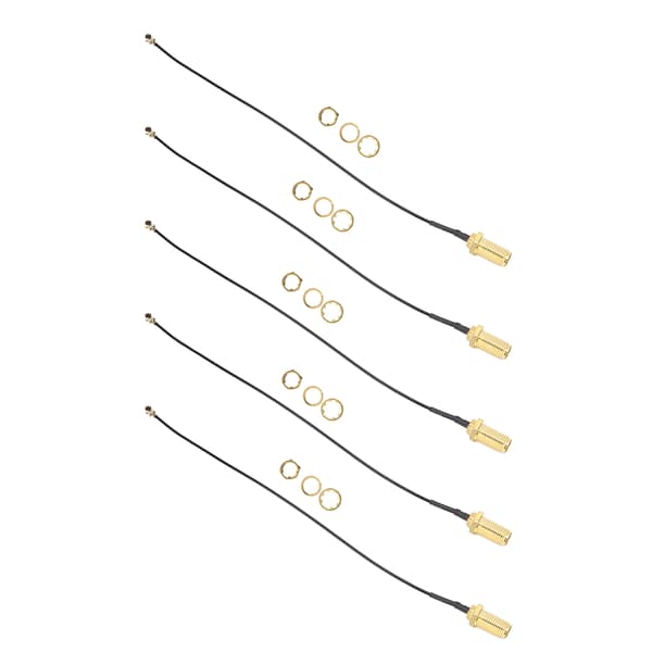 SMA til uFL/u.FL/IPEX/IPEX RF hun-adapter forbindelseskabel messing Walkie-Talkie antenne 20cm