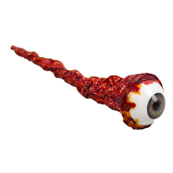 Realismtisk Människa/Zombie Ögonboll Ring för Halloween och Cosplay (Infekterad Blå)