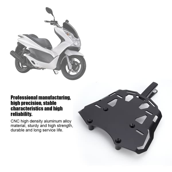 Bagagebærer i aluminiumslegering til motorcykel til Honda PCX 150 2014+ (sort)