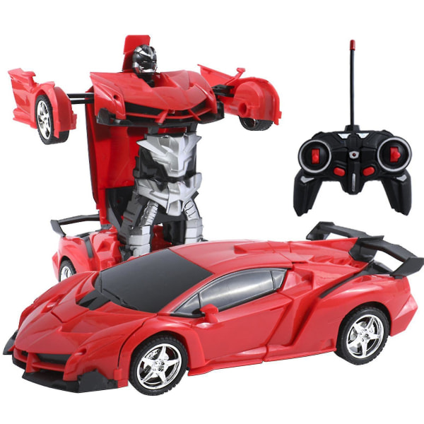 Transformerende fjernstyrede bil, 360° drift, 2,4 GHz, skala 1:18, perfekt gave til 4-6-årige drenge/piger