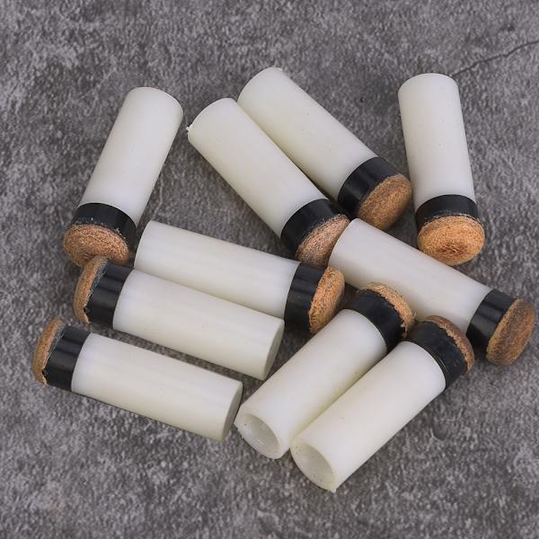 10 st Snooker Pool Cue Pole Tip Biljard Rod Stick Reservdelar Reparationsverktyg Tillbehör 10mm