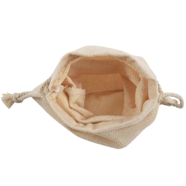 100 st små 100% bomulls dragskopåsar 10x15 cm