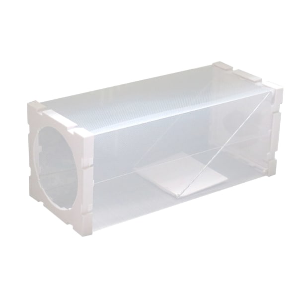 Musefelle Hvit Transparent Kompakt Sammenleggbar Sensitiv Pedal PP Material Rottefanger Bur for Hjem