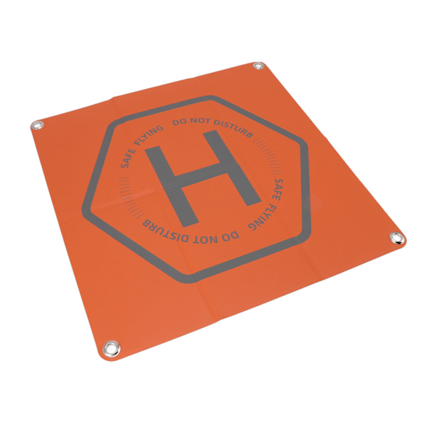 Drone Landing Pad Dobbelt Farve Sikkerhed Advarselsslogan Design 50cm Kvadrat Vandtæt Drone Parkering Apron Pad