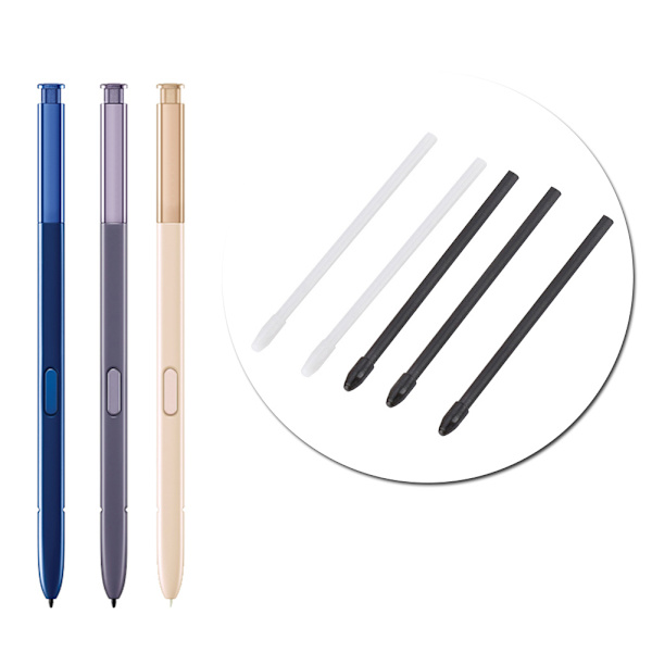 Stylus S Pen-spisser, penn-etterfylling, verktøysett for Samsung Galaxy Note 8/9 Tab S3/4 (Svart)