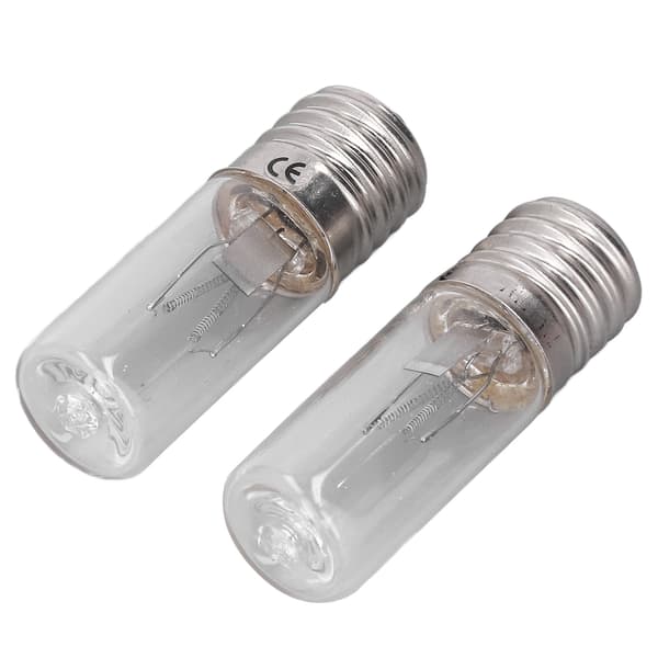 2 stk. kjøleskapsskaplys deodorant middfjerning E17 lampe 10V 3W UVC lyspære