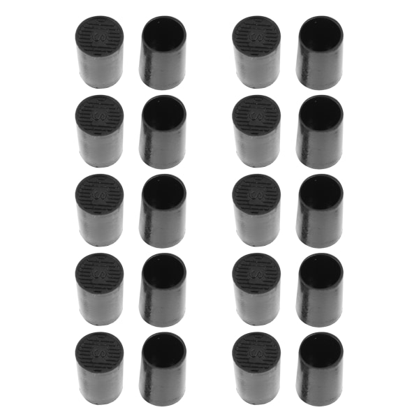 10 par högklackade spetsar Svarta CPU-polyuretanskor Reparationsersättningssatser Innerdiameter 11 mm