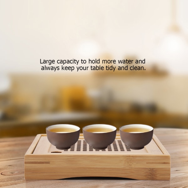Mini Square Kongfu Tea Water Lagring Serveringsbrett