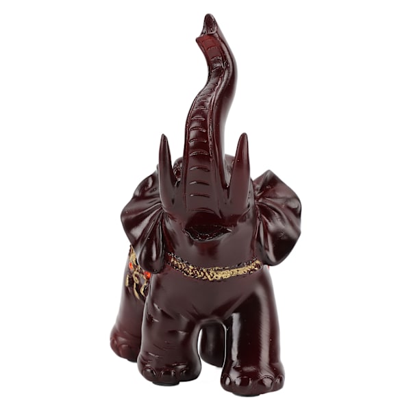Harpiks Elefant Ornament Skrivebord Elefant Statue til Husholdning Kontor Skap Dekorasjon