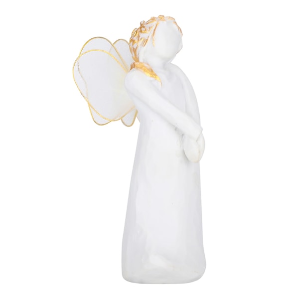 Engel Figur Ornament Harpiks Skulptureret Stue Hjem Indretning Desktop Håndværk Gave
