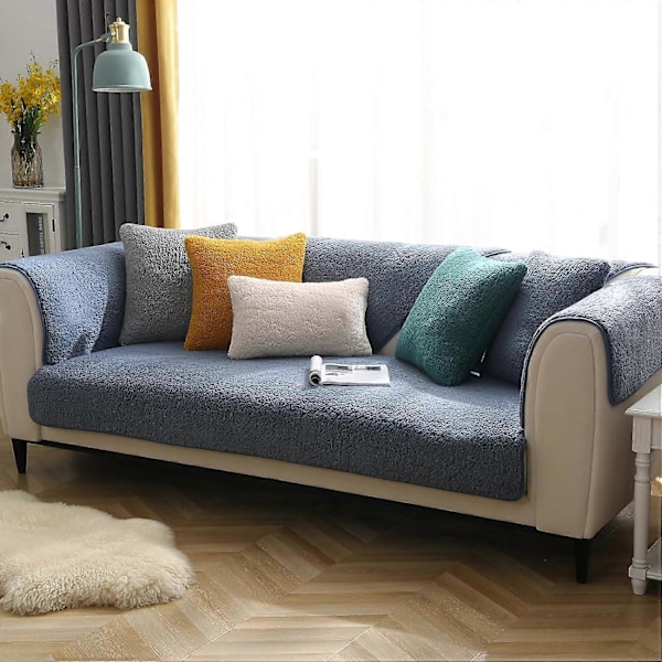 Premium Velour Sofabetræk, Skridsikre Sofabetræk, Elaborerede og Udsøgte Sofabetræk, Sofahyndebetræk til Soveværelse, Hotel og Kontor 90*70cm)