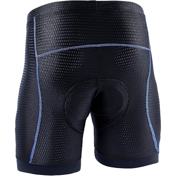Sort blå herre 5D gelfyldte mountainbikeshorts med åndbart absorberende design