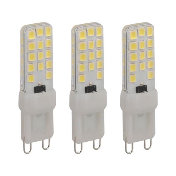 3 kpl G9 LED-lamppua himmennettävä energiansäästö Bi Pin -kanta G9 LED-lamppu 5W 6000K 110V kattokruunuihin kattovalaisimiin