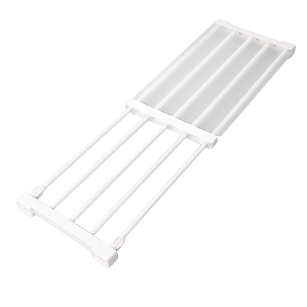 Utvidbar skaphylle for skap, spikerfri skillevegg for skap, oppbevaringshylle for garderobe, 50-80 cm / 19,7-31,5 tommer lang