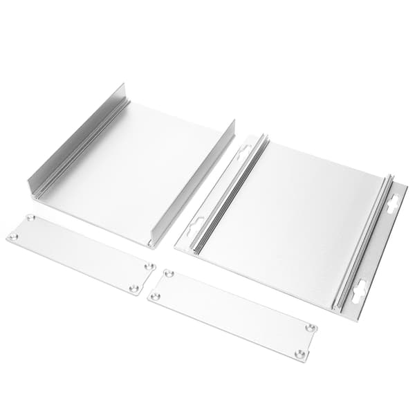 Aluminiumslegering Projektkabinet Elektronisk Strømkredsløbskort Dekoder Skal 27x131x130mm