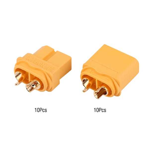 10 par XT60-kontakter hane-hona-kontakter med hölje RC-tillbehör