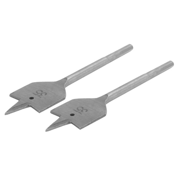 2 stk. Spade Bor Bitsæt Paddle Flade Bits Højkarbonstål Træbearbejdning Håndværktøj Hardware 35mm