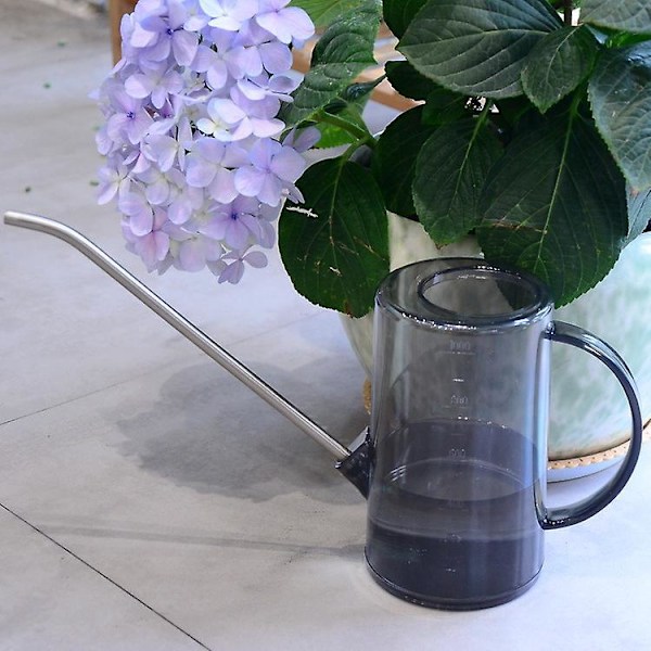 Vattningskanna för inomhus - Liten och Praktisk för Krukväxter, Suckulenter och Blommor - Lång Pip - 1 Liter Kapacitet - Inkluderar Bonus Sprayflaska
