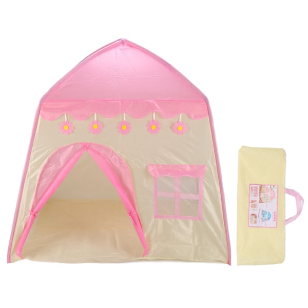 Princess Castle Play Tent - Bärbar Vikbar Blomstertält för Barn för Inomhus- och Utomhusbruk