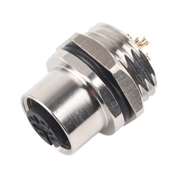 M12‑B‑S5 Panelmontert Sokkel M12 IP67 Vanntett Kobling 5-pinners Pluggadapter