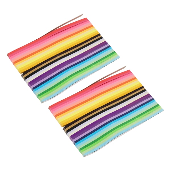 2700 ark stjernepapirstrimler 27 farver ferie DIY dobbeltsidet foldepapir til skolekunsthåndværk