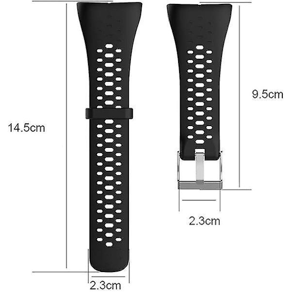 Polar M400/M430 kompatibelt silikonarmband - utbytesarmband
