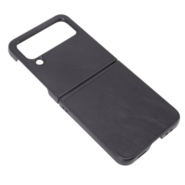 Foldeskærm Mobiltelefon Case Læder Foldeskærm Telefon Cover Protector til Samsung Galaxy Z FLIP 4 Black