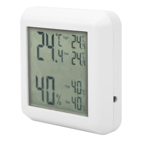 Termometer Hygrometer Innendørs Desktop Digital LCD Temperatur Fuktighetsmåler Tester