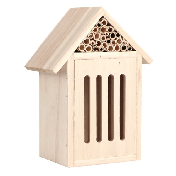 Trädgård Utomhus Trä Insekt Bi Hus Trä Bugg Rum Skydd Bo Box Dekoration (C Typ)