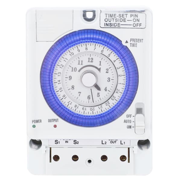 TB‑388 24-timers tidsbryter programmerbar kvartskontrollert trinnmotor timer AC100‑240V 50/60Hz