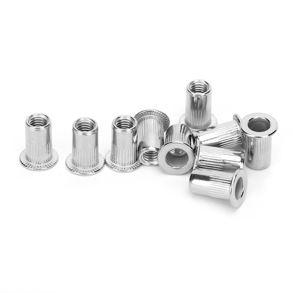 50 stk. rustfrit stål nittemøtrik Ribbing M5 Fastener Hardware Industrielle forsyninger