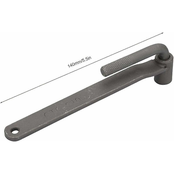 Ventiljusteringsnyckel, 10 mm motorcykelmotor skruvnyckel fyrkantig sexkantsnyckel hylsa ventiljusteringsverktyg (sexkant 3,5 mm fyrkant)
