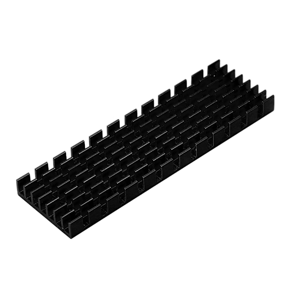 M.2 SSD 2280 PCIE Solid State Drive Heat Sink Cooling Fine 70x22x6mm til desktops Sort