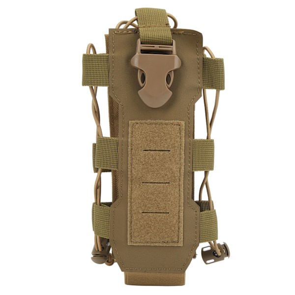 Militær vannflaskepose Molle Vannkokerpose Flaskeholderpose for Camping Jakt Vandring Tan
