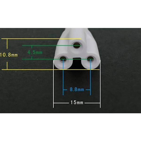 LED-röranslutningskabel 30CM Han till Hona Dubbeländad Förlängningssladd för Integrerat LED-rör, 5-pack