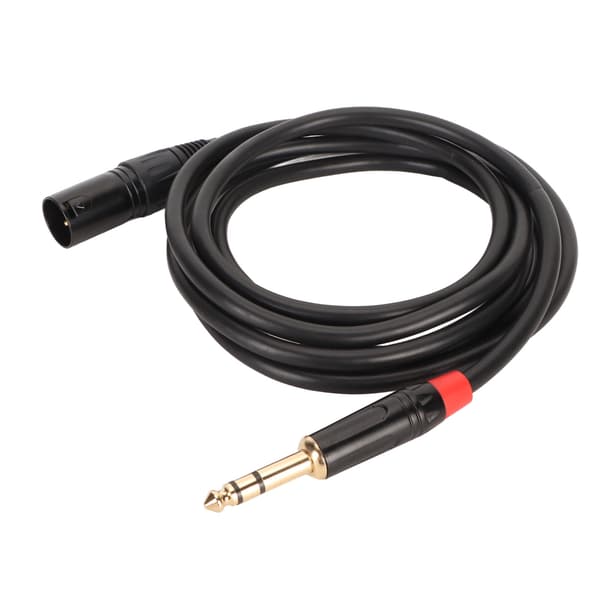 XLR Han til TRS Kabel 1/4in Balanceret 6.35mm Audio til Elektrisk Guitar Tuner Mikrofon 2 meter
