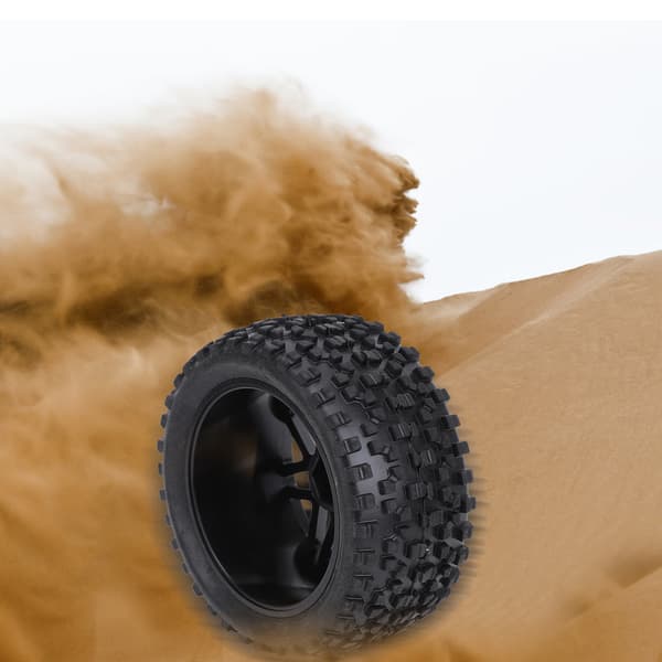 4 stk. Universal 1/10 RC Bil Dæk Dæk Modifikation Tilbehør Udskiftning 85mm Sort