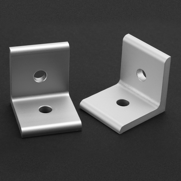 4 stk Konnektor Hjørne Vinkel Beslag Forbindelse Led Aluminium Profil (Hvid 4545)