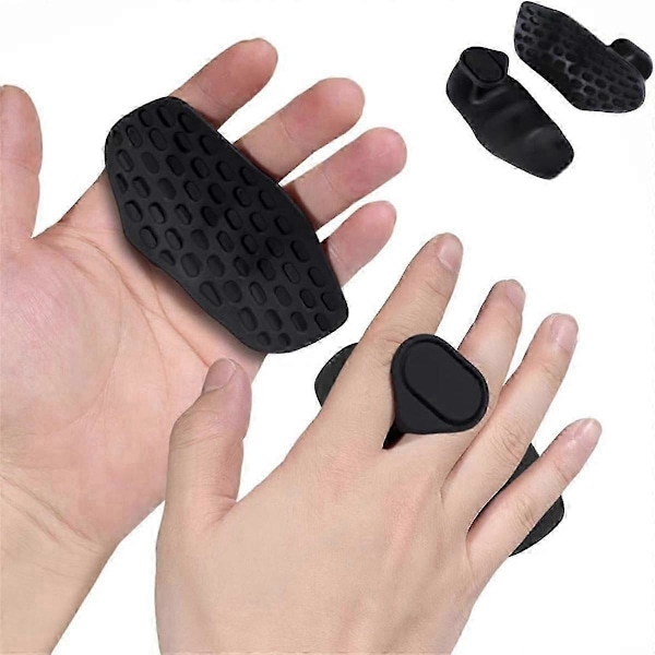 Anti-Slip Træningsgreb Ergonomiske Gummi Håndbeskyttelseshandsker kompatible med Vægtløftning, Pull-Ups, Gym Tr
